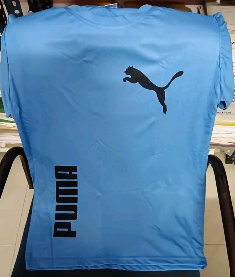 Men Puma Tshirt Blue XL