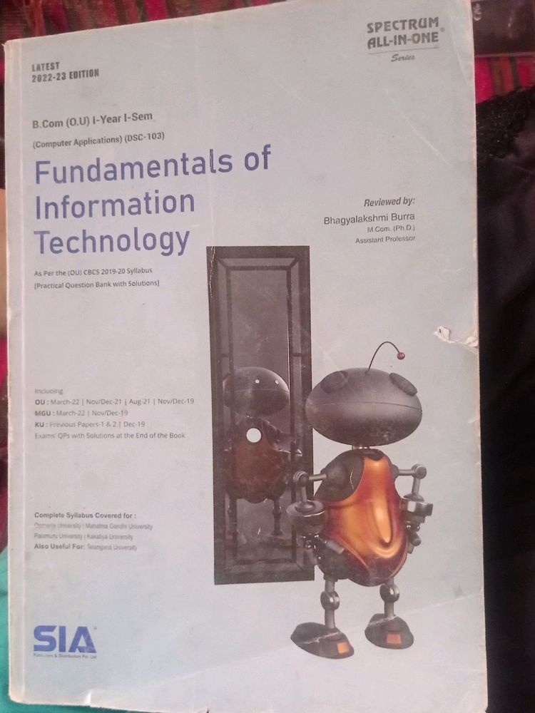 Fundamental Of Information Technology B. Com(OU)