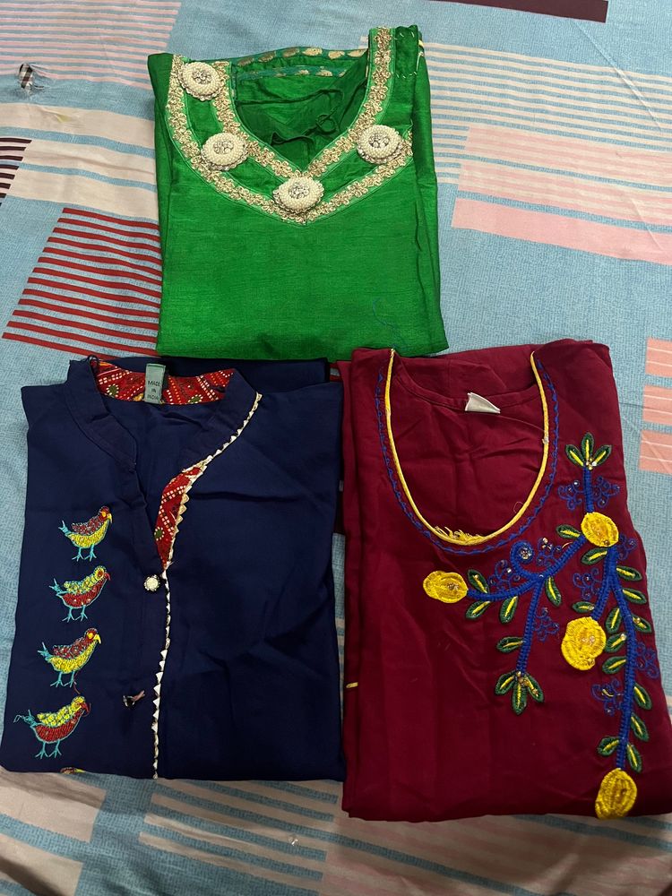 Combo Of 3 Kurta