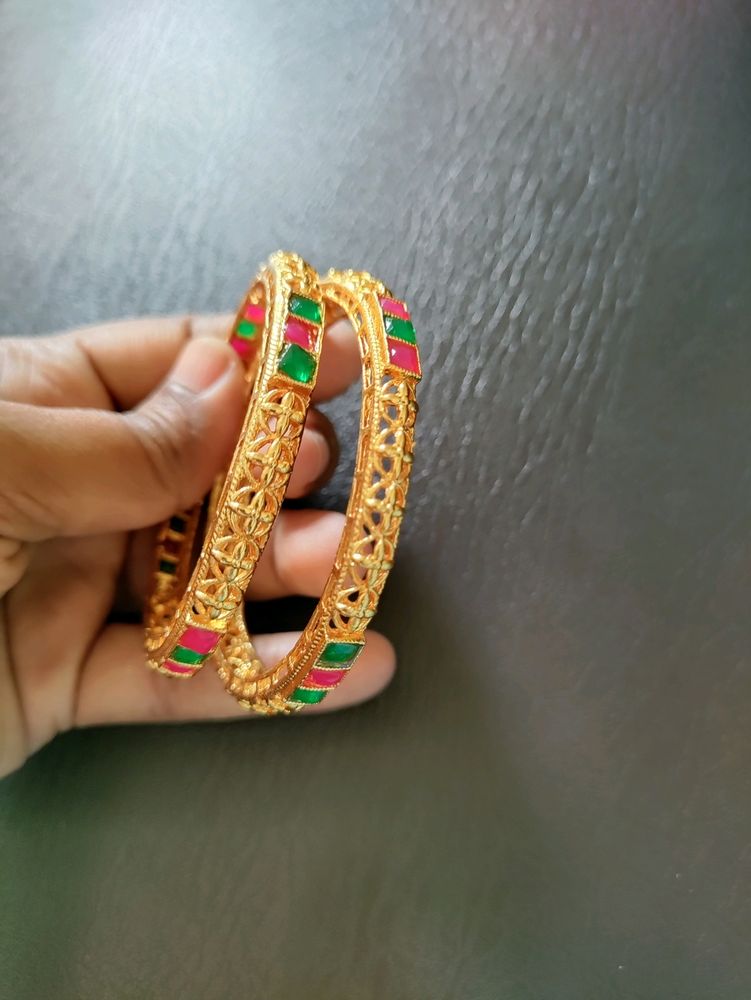 Colourful Gold Polished Bangle🤩🤩🤩