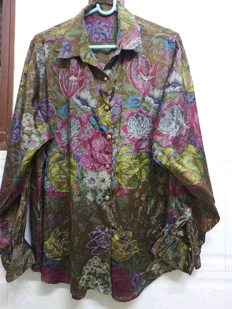 Colourful Plus Size Shirt For Women's