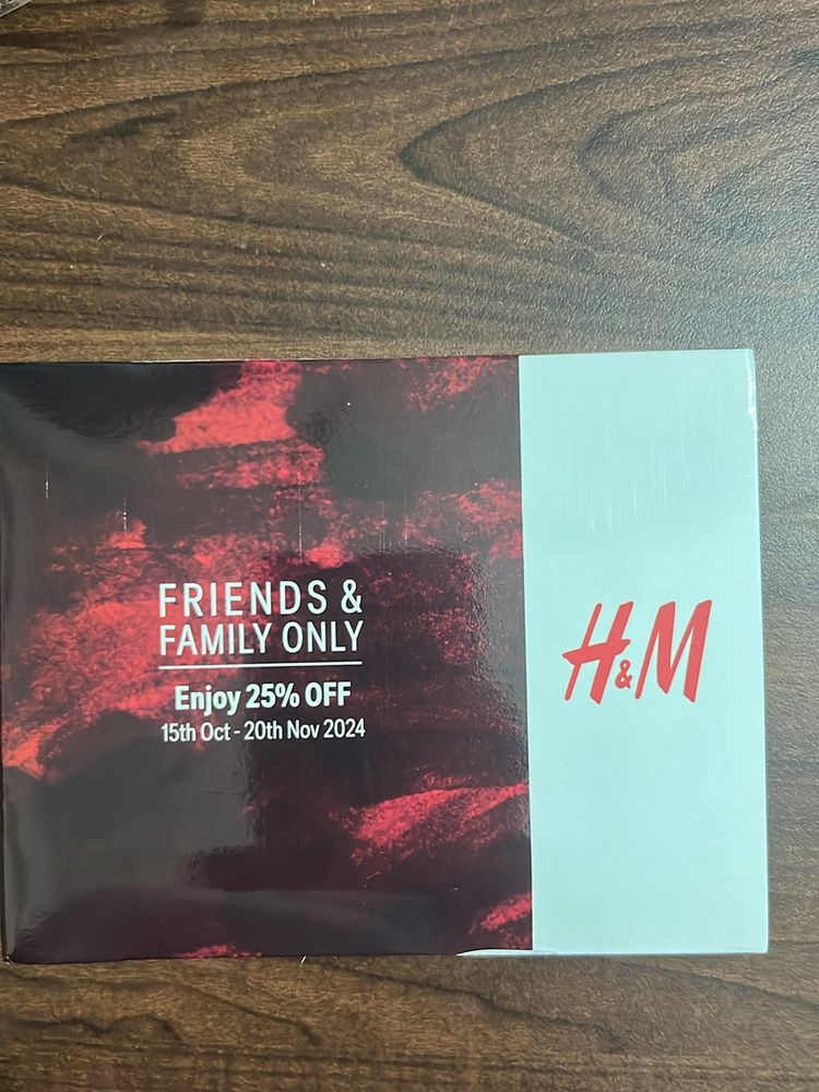 H&M 25% Off Voucher- Unlimited shopping