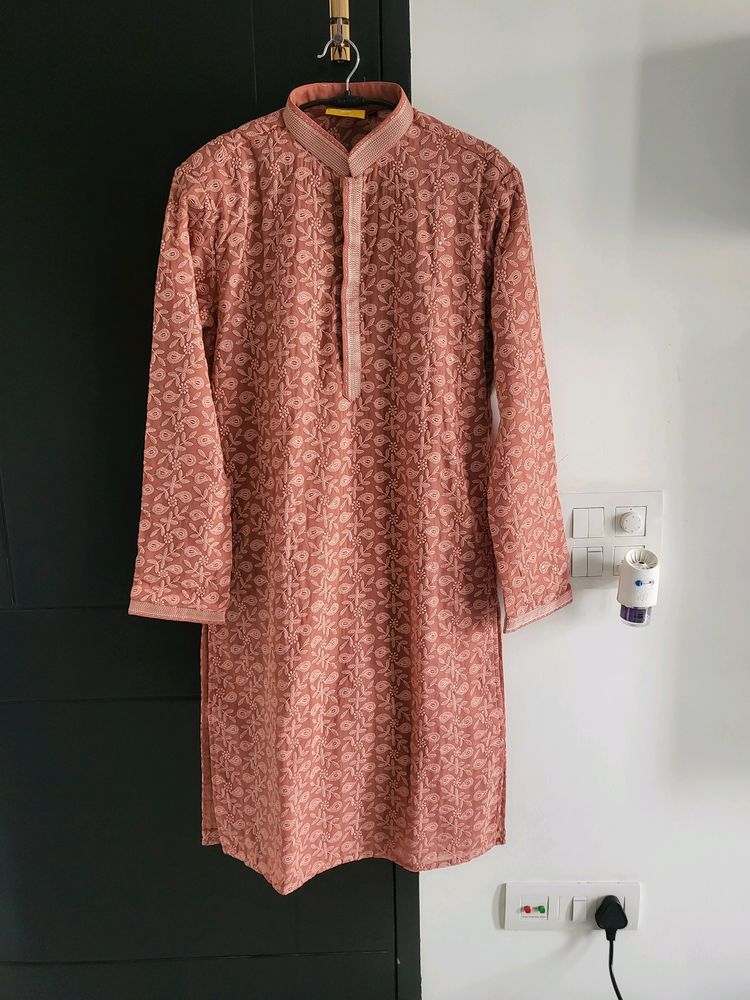 Men Mohan Lal Sons Mauve Kurta