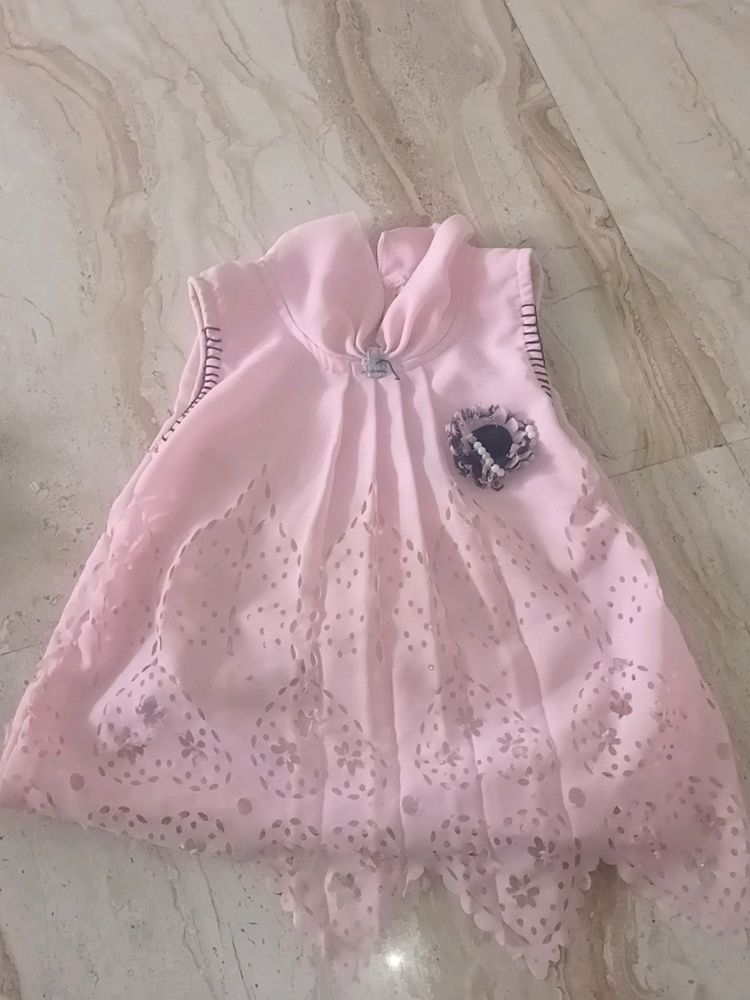 Pink Top For 3-5 Years Girl