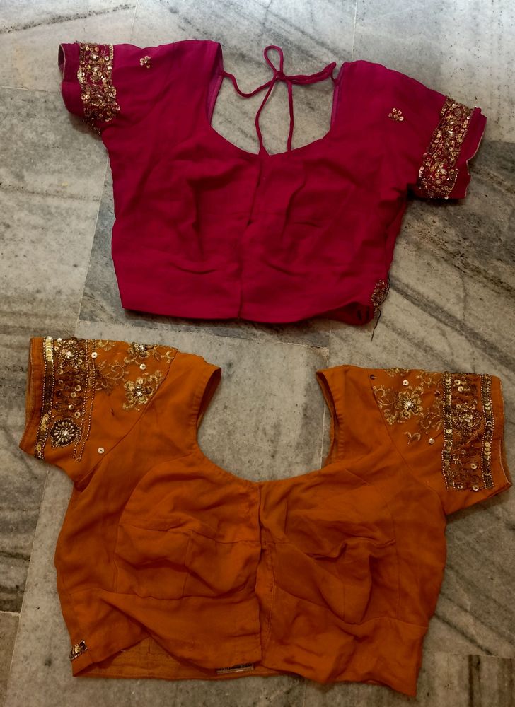 Two Beautiful Party Wear Blouse ....One Is Ranipin