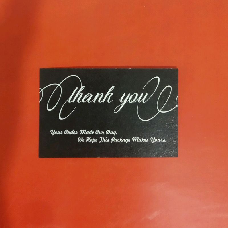 25 Thankyou Cards On Imported Pearl White Paper