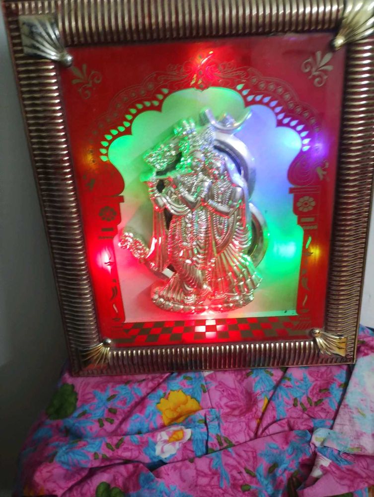 Radha Krishna Lighting Frame