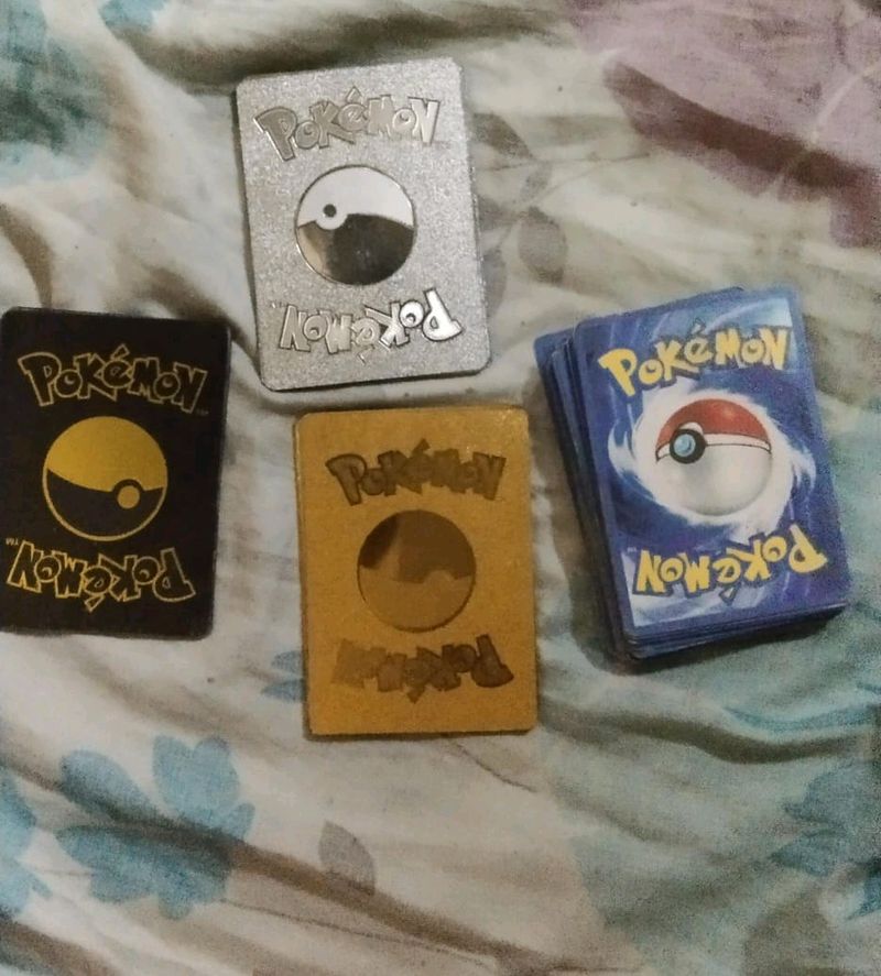 Pokemon Cards (Golden And Silver 8 Card)Or Blue 41