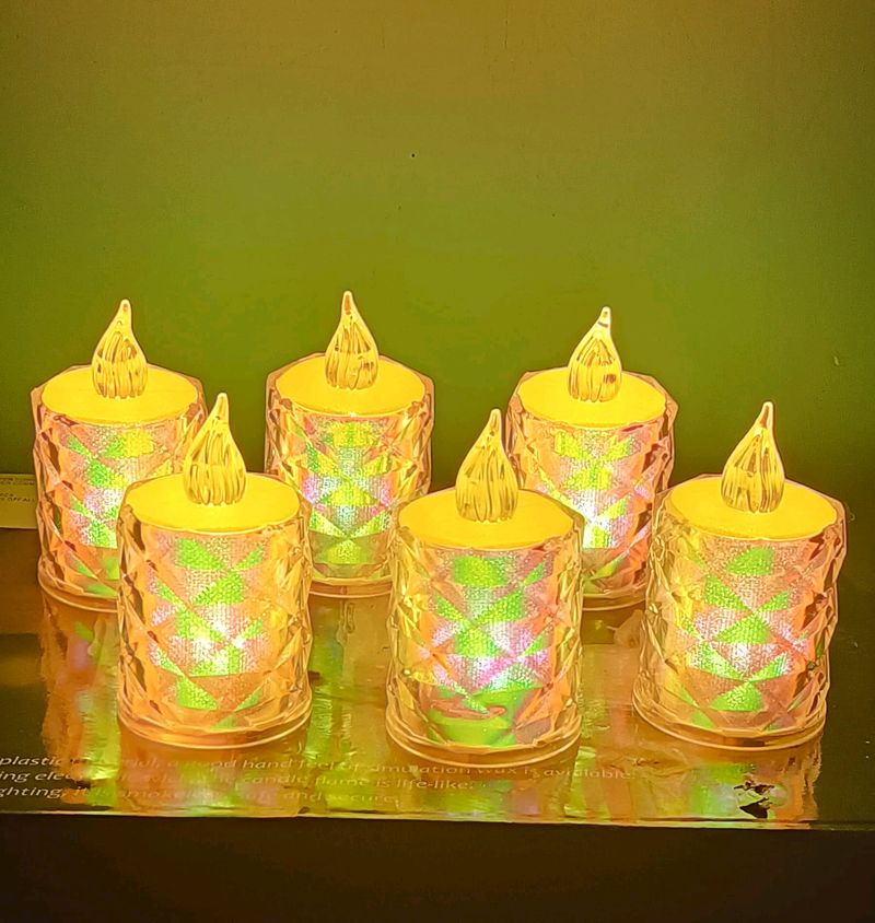 Led Multicolour Smokeless Candles Diwali  Special