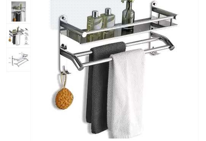 Bathroom Rack With Towel Rod