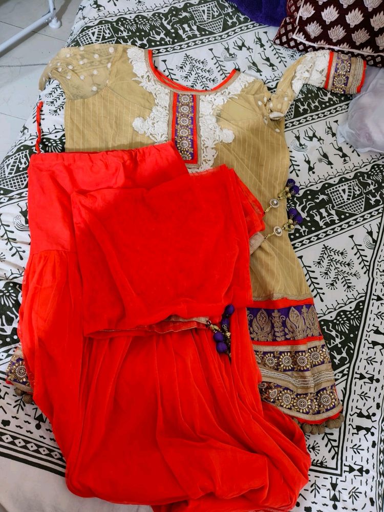 Embellished Punjabi Patalia Suit