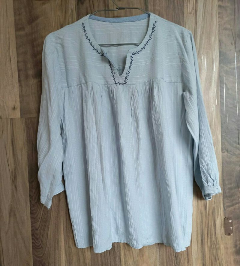 Sky Blue Tunic Top