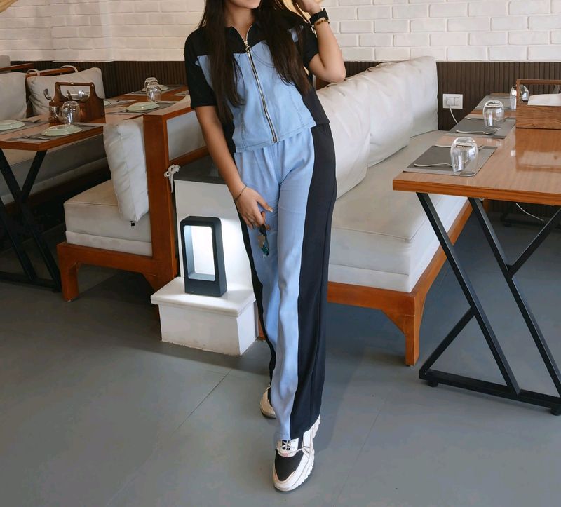 Trendy Denim Co Ord Set