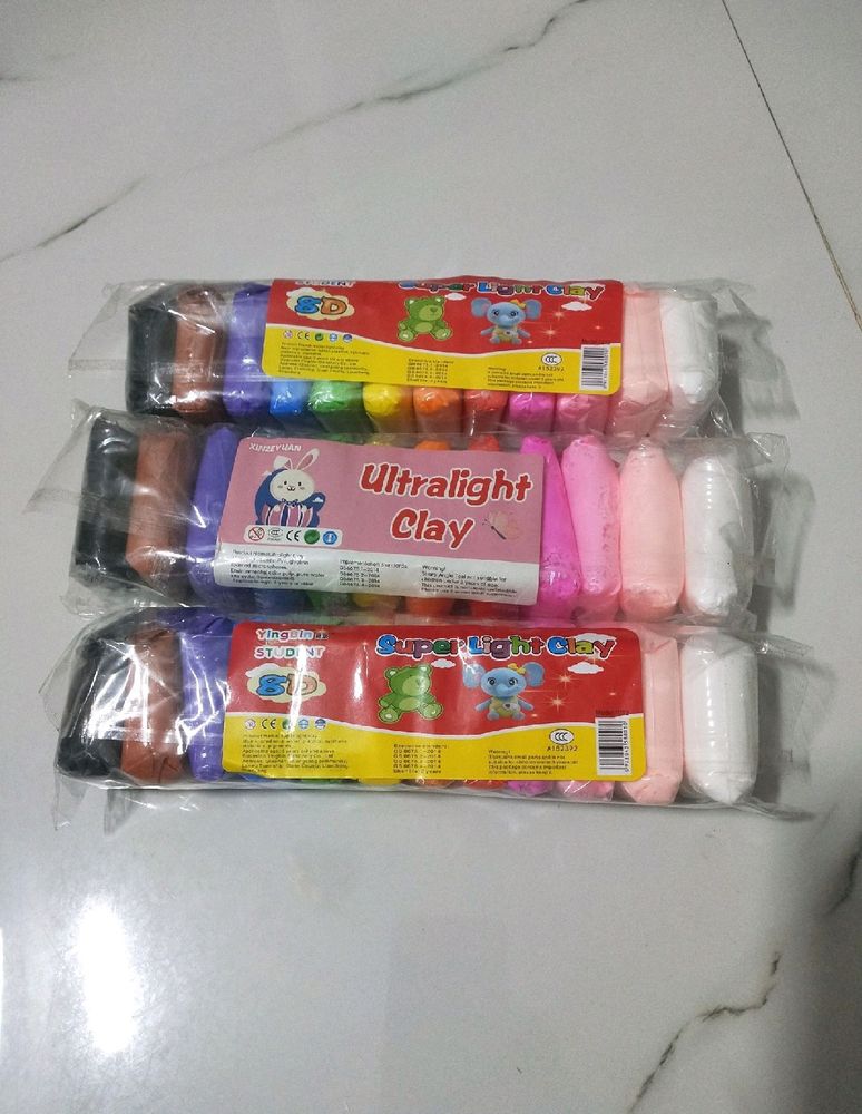 12Pcs -Kid's Clay Make Toys With Tools