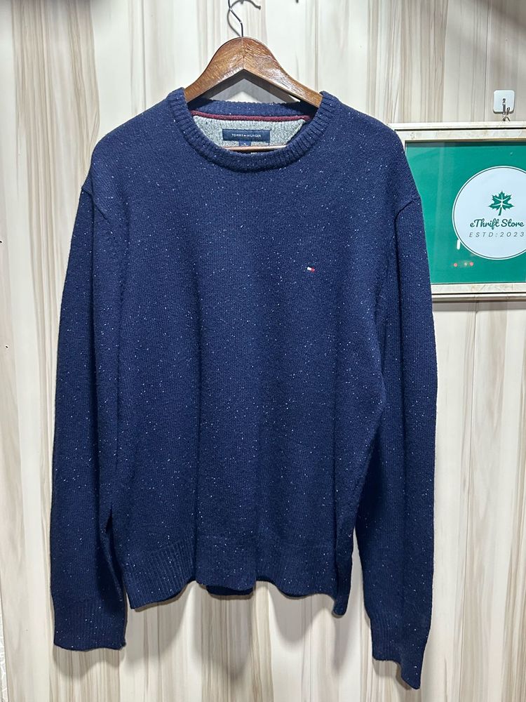 Tommy Hilfiger Blue Lambswool sweater