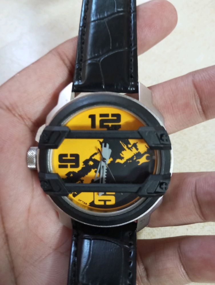 Fastrack Orignal Analog Yellow Dial Men's Unique