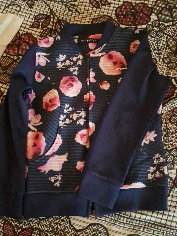 Beautify Blue/pink Floral Jacket