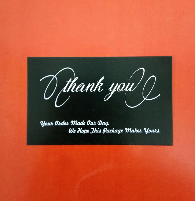 180 Big Thankyou Cards On 300 GSM Art Card