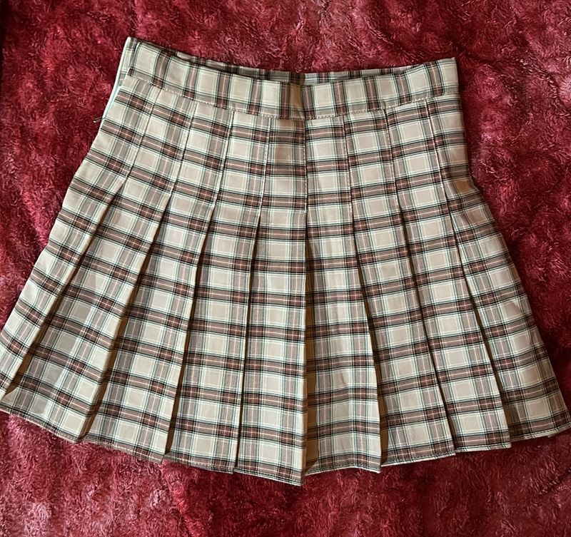 Checkered  Mini Skirt