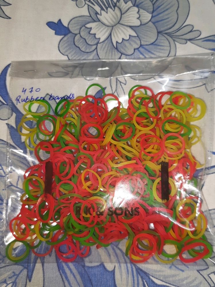 Pack Of  (More Than 450) NEW Rubber Bands