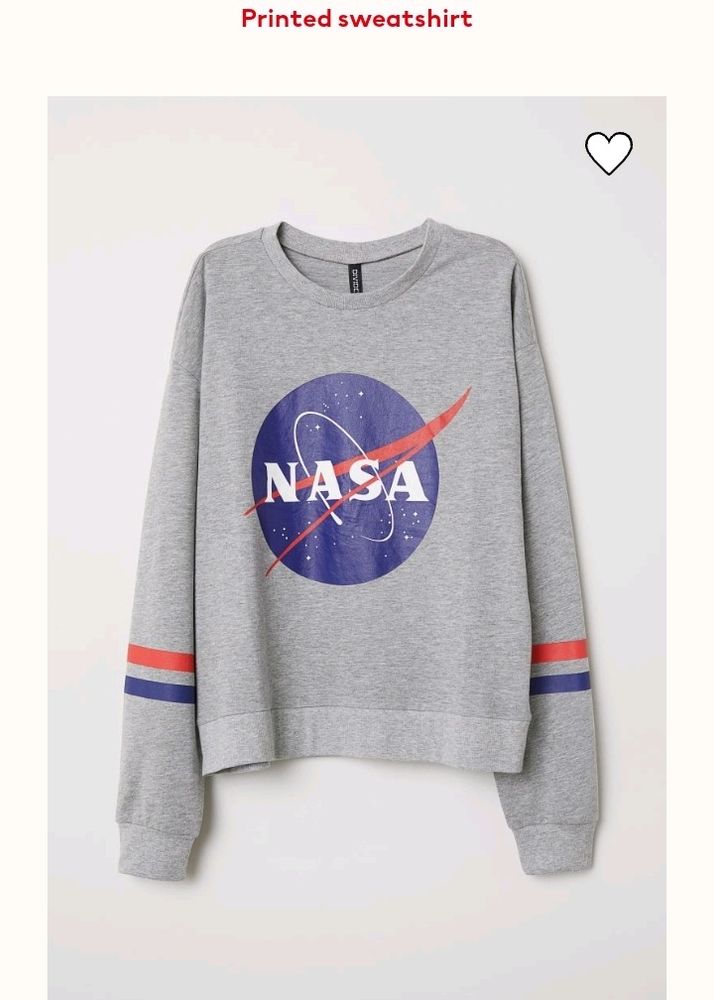 H&M NASA PRINTED LONG SLEEVES SWEATSHIRT💥