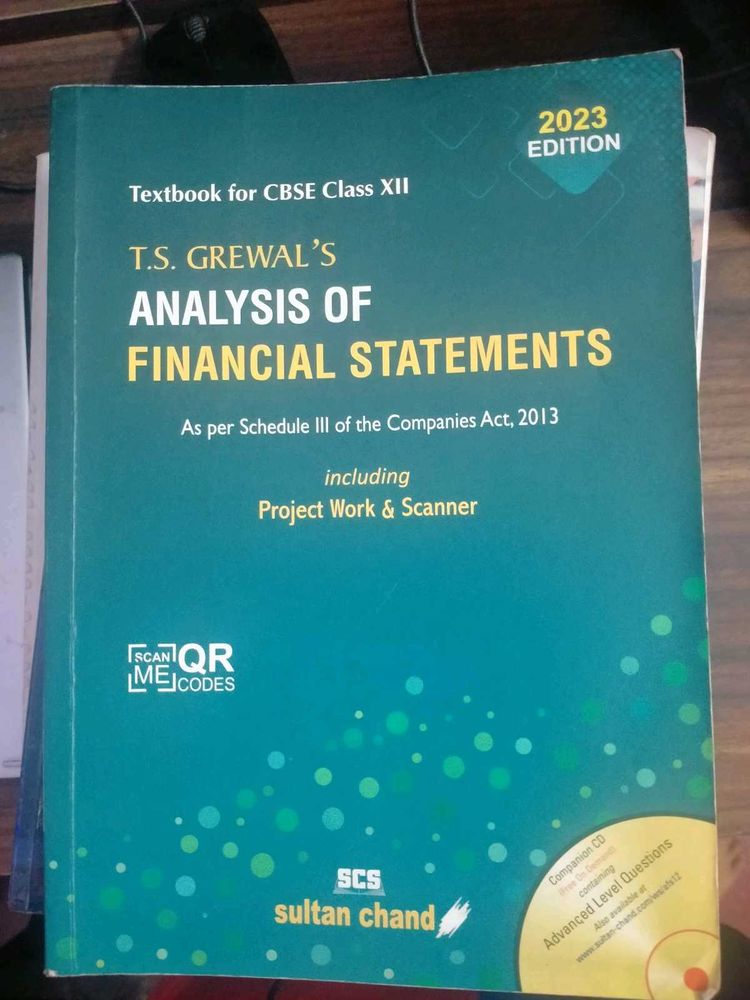 T.S Grewal's Analysis Financial  Statement