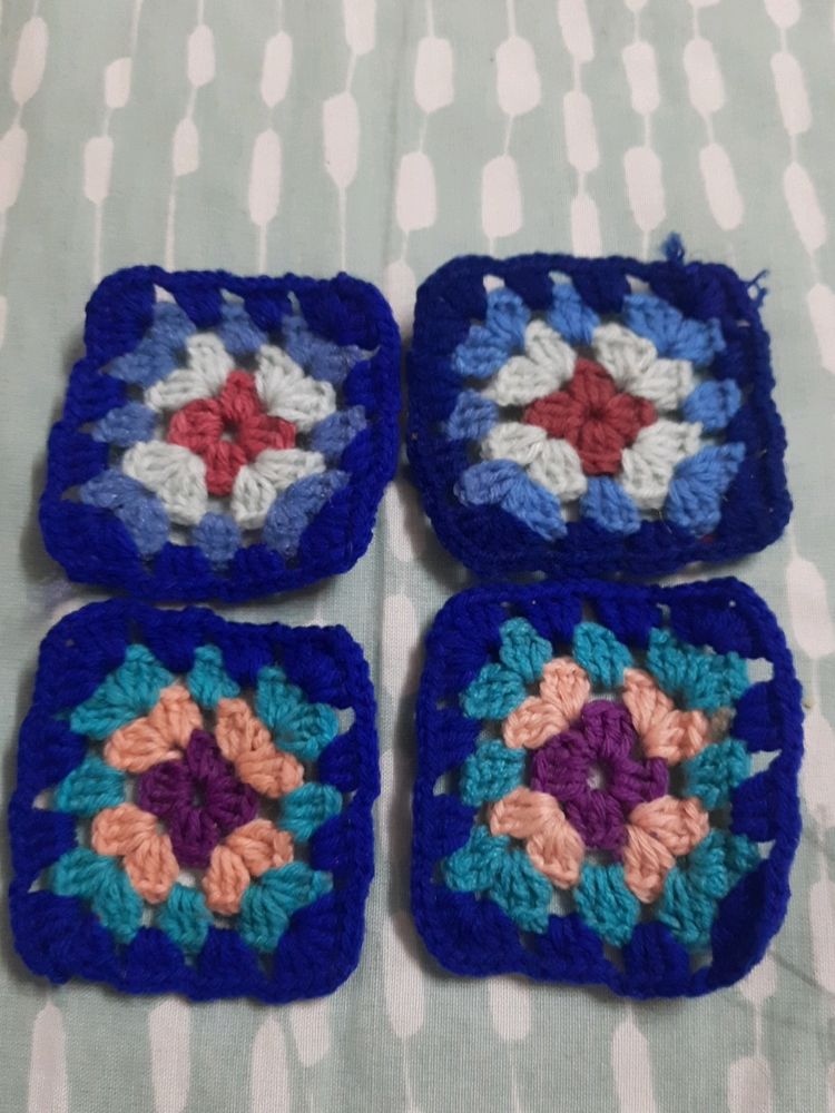 Granny Square Crochet Piece