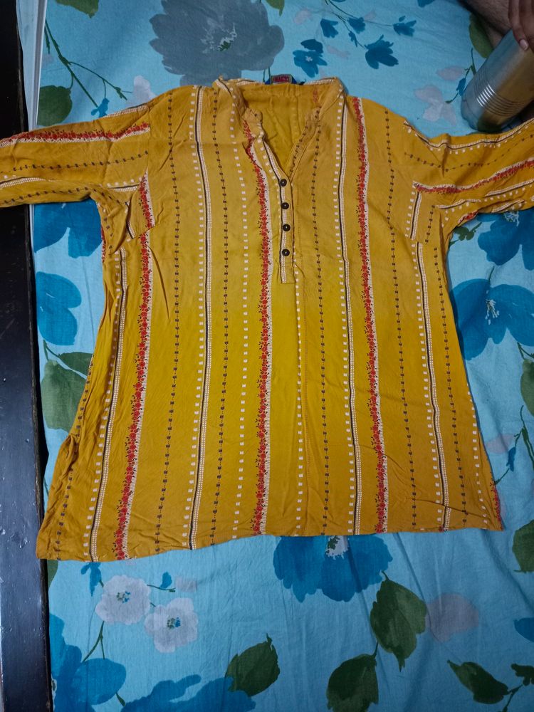 Yellow Kurta-"L" Size