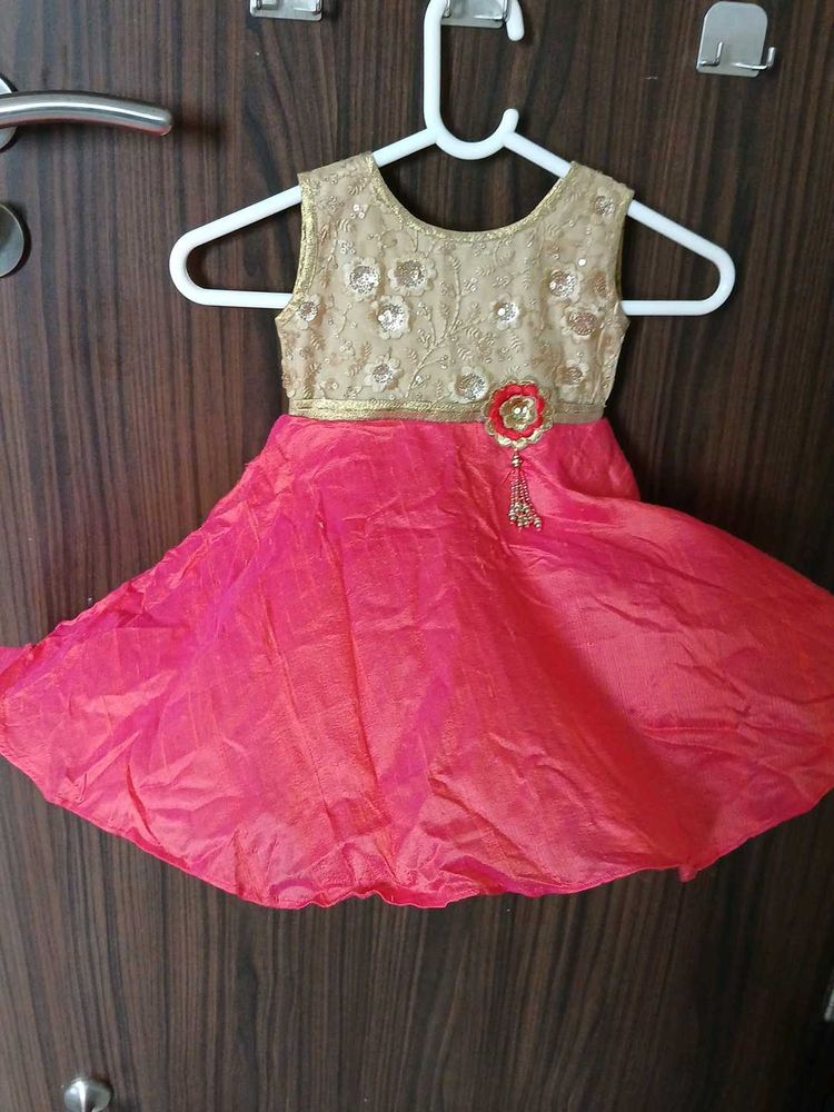 Double Coloured Kids Partywear