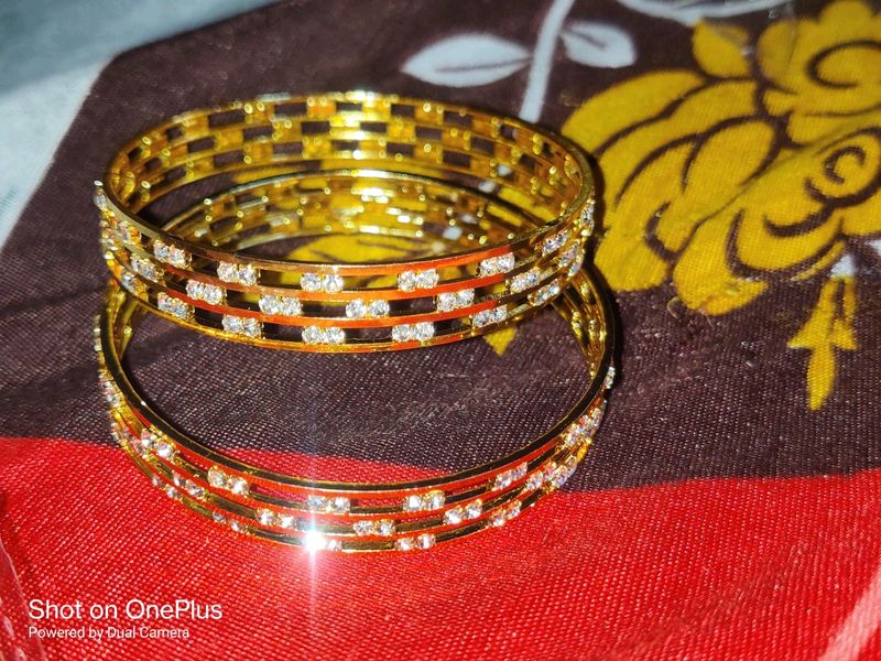 Yusell Golden Bangles For Women And Girls|| Stylis