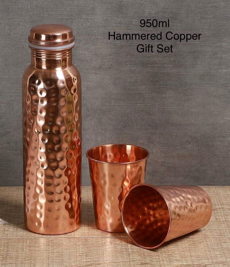 Copper Bottle Gift Set