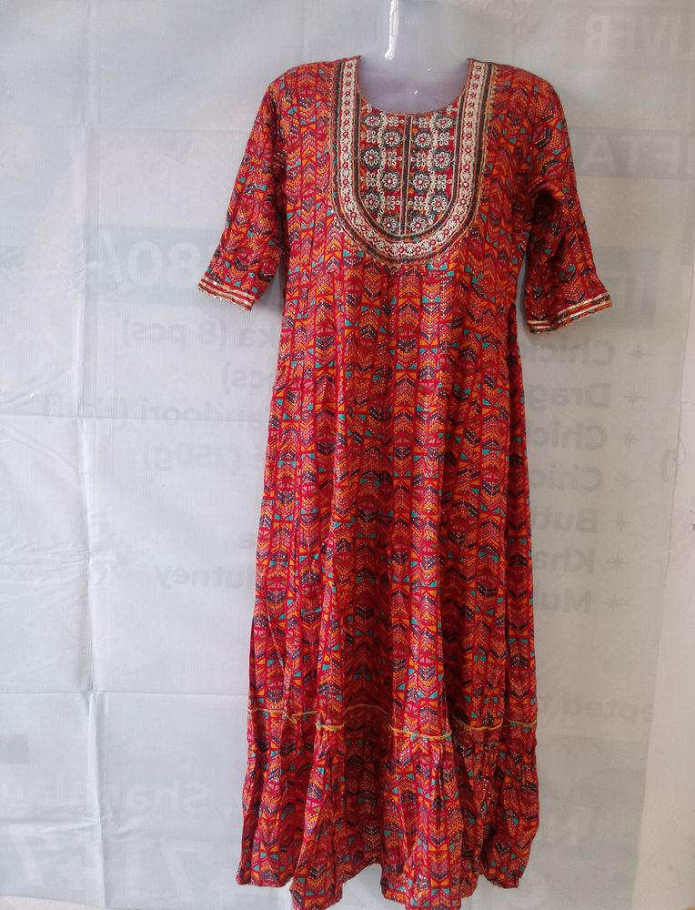 New Malti Colour Anarkali Kurti