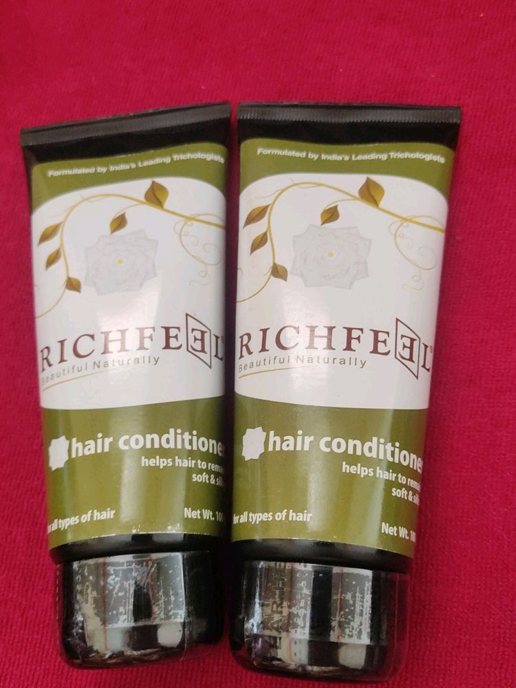 2 New Richfeel Hair Conditioners (each 100ml)