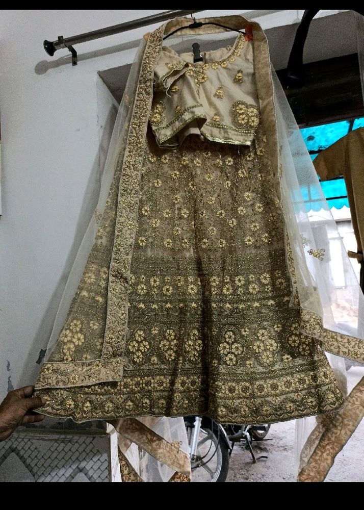 Golden Lehanga Choli