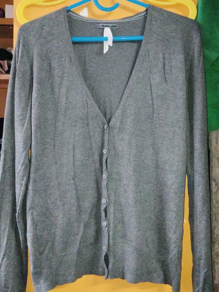 Women V Neck Cardigan