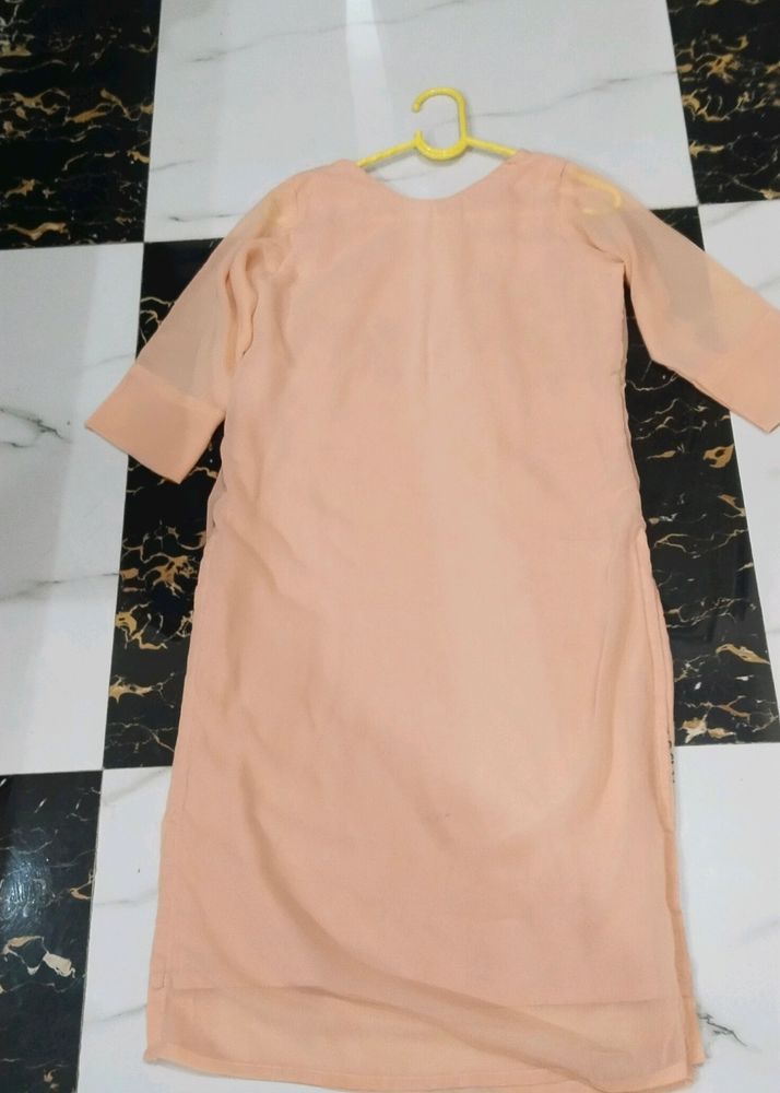 Plain Georgette Kurti