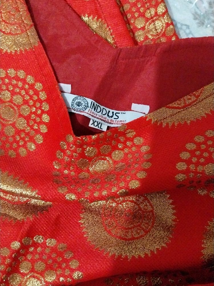 Diwali Dhmaka🎉🎊l🥰 Red Colour 3ps Suit Set