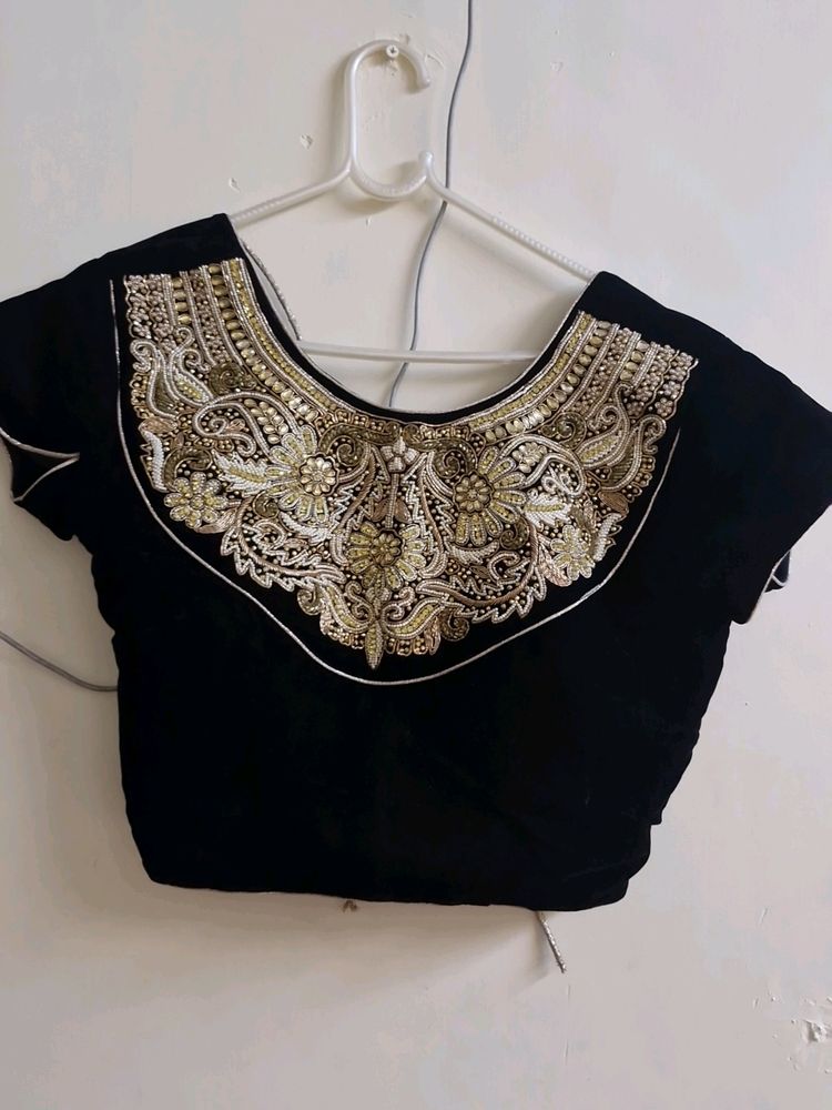 Zardozi And Beads Work Blouse