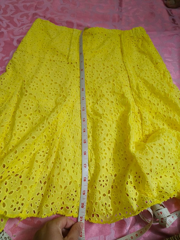 Yello Mini Skirt