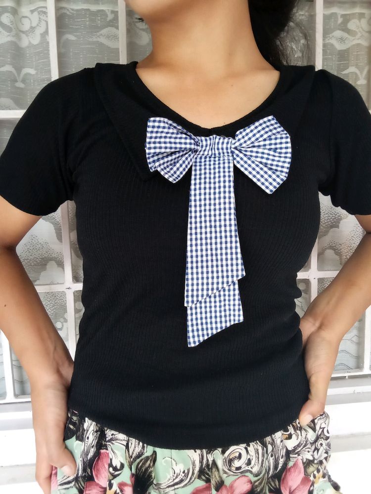 Cute Aesthetic Bow Top