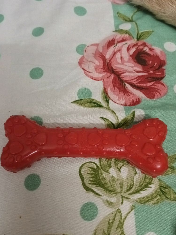 Silicone Red Bone For Dogs