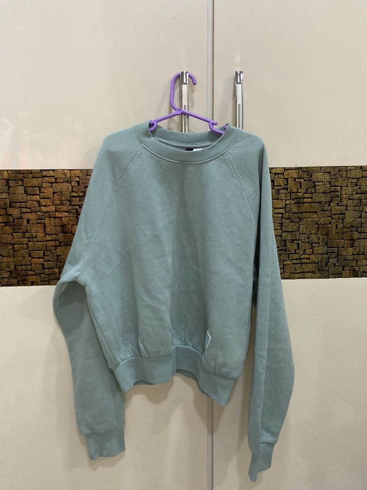 h&m sweatshirt pista green