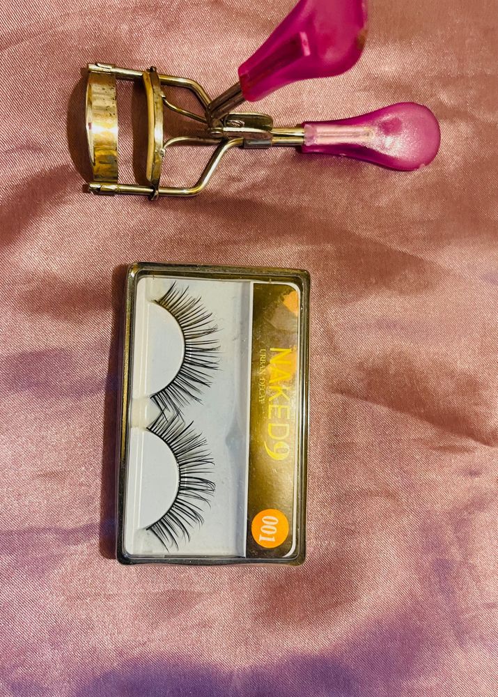 Eye Lashes And Lash Curler Combo