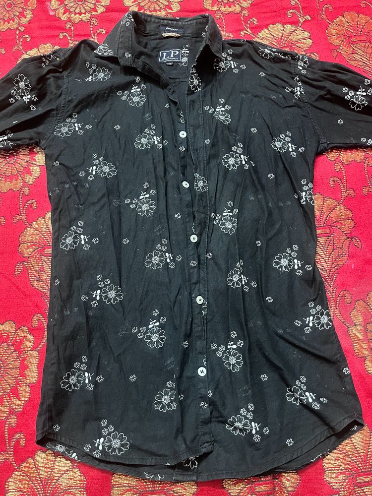 Black Printed Shirt