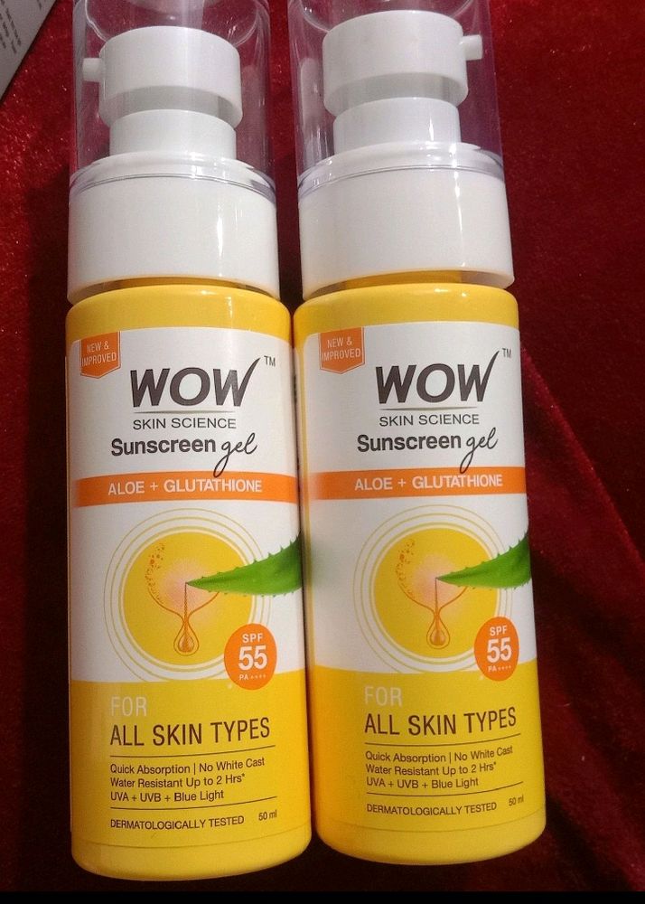 Spf 50 Sunscreen Gel (2pack)