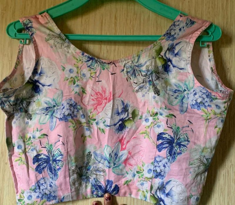 Pink Flower Blouse ✨