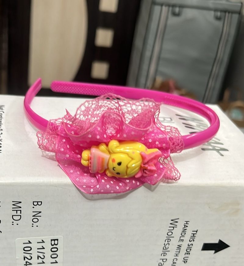 Plastic Headband For Baby Girls Pack Of 2 Pcs