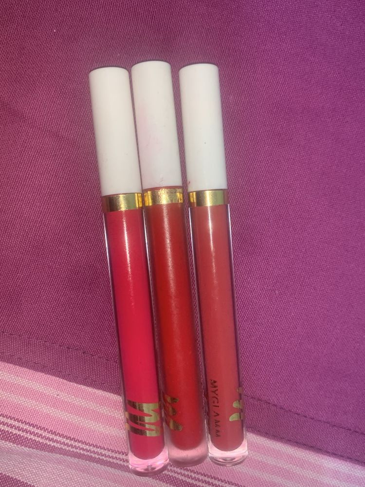 3 shades lipstick of myglamm