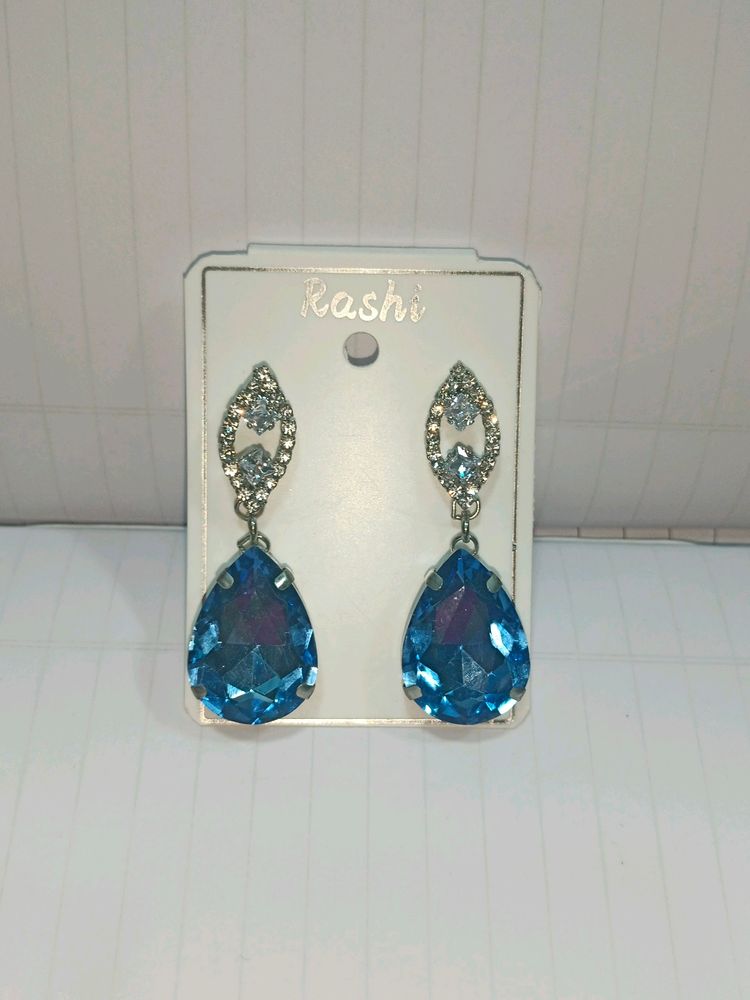 Platinum Blue Earrings