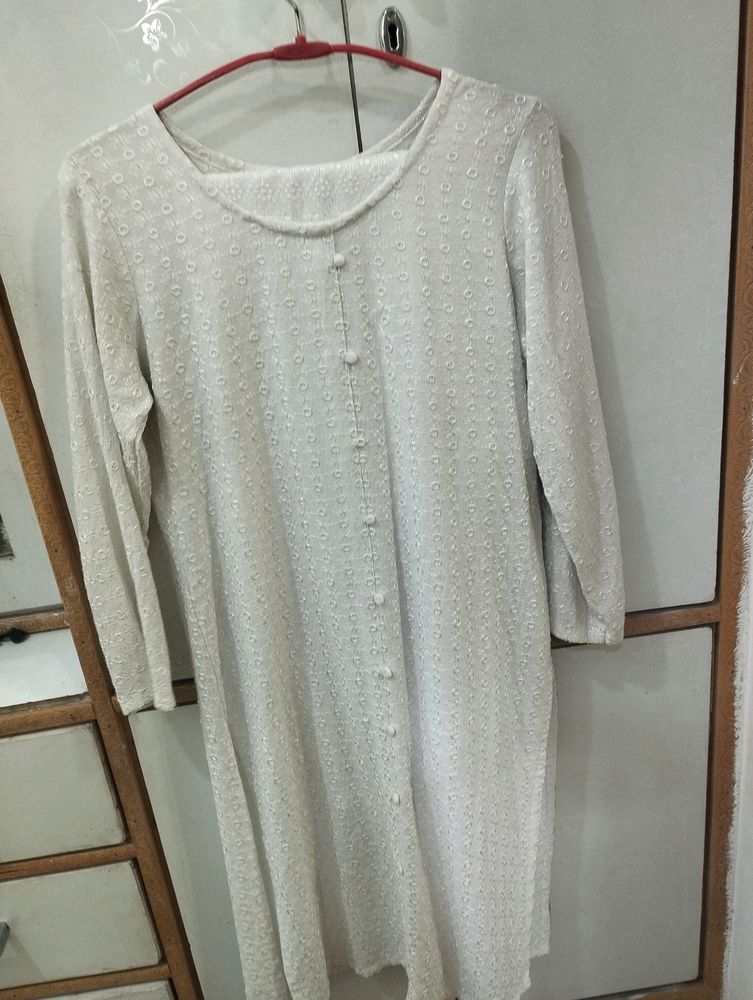 Combo Of Chikan Kari Kurta Set And Two Tops